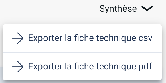 Bouton Synthèse terrain